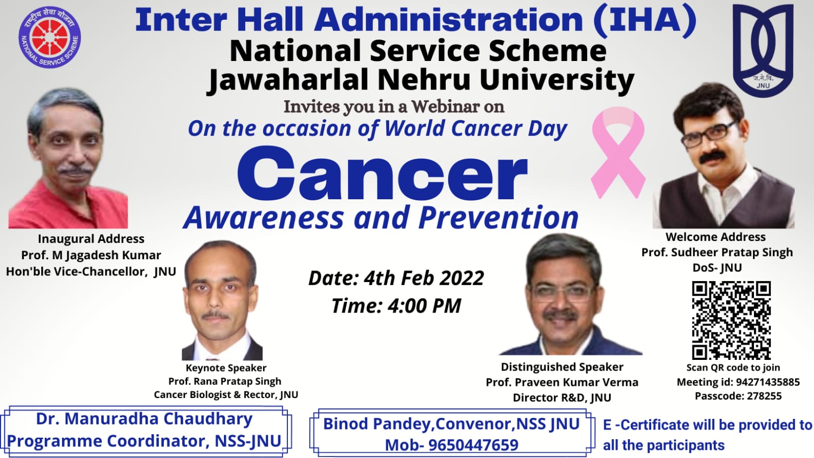 NSS seminar on Cancer